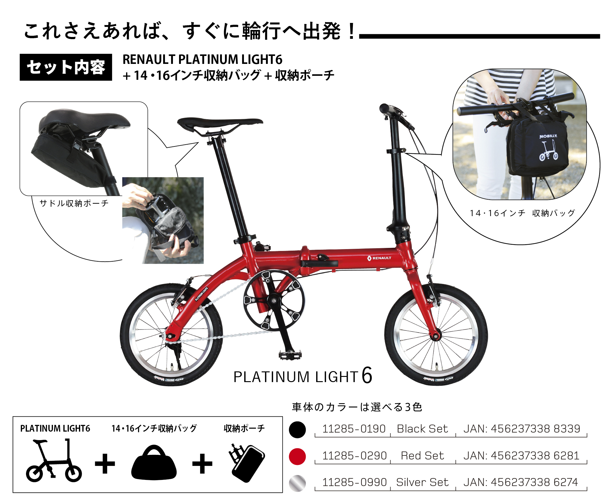 旅にでよう！輪行セット（軽量）