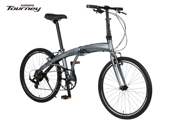 美品‼️ルノー折りたたみ自転車　24インチAL-246 6段変速　引き取り限定❗️